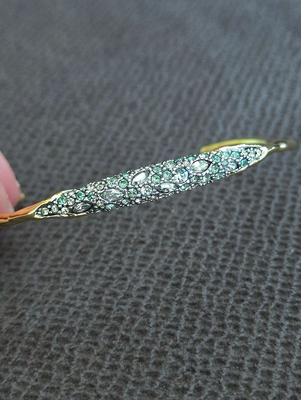 Alexis Bittar "Solanales" Thin Crystal💎 Cuff Bracelet - Picture 15 of 16
